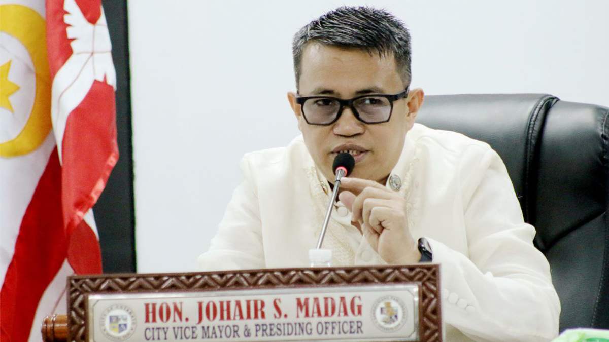 Vice Mayor Madag delivering 100-day legislation speech